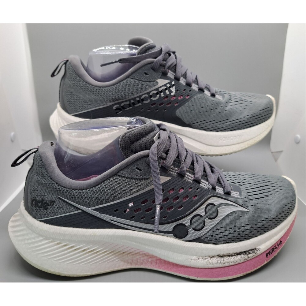 Saucony Ride 17 Cinder Orchid Women’s Mesh Lace-Up Low Top Sneakers sz 9